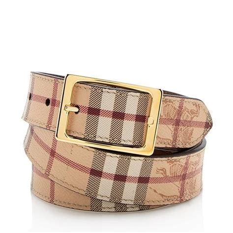 burberry red all size belt|Burberry haymarket check belt.